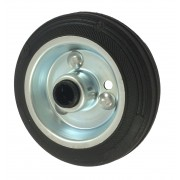 100mm 70Kg 12mm Bore Rubber Tyre Wheel